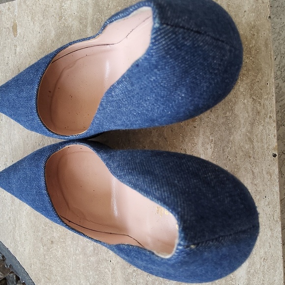 Kate Spade New York Denim Blue Women's Heels Size 8 1/2 B - Picture 9 of 13